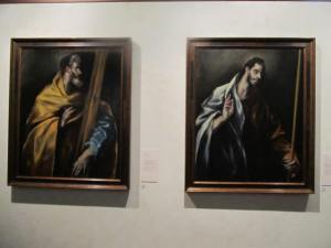 These portraits come from a collection of 13 paintings, recognized by neutral backgrounds and contrasting figures.