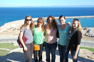The girls enjoying the sun.